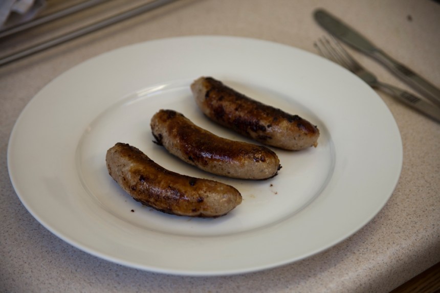 Three little sausages