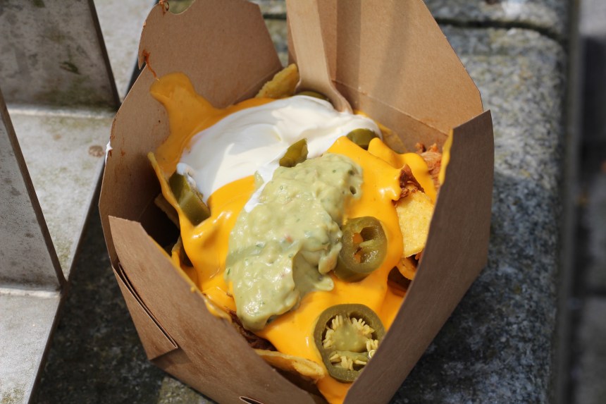 Just Pigs Cornwall pulled pork nachos