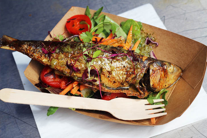 Thyme & Tide grilled sardine