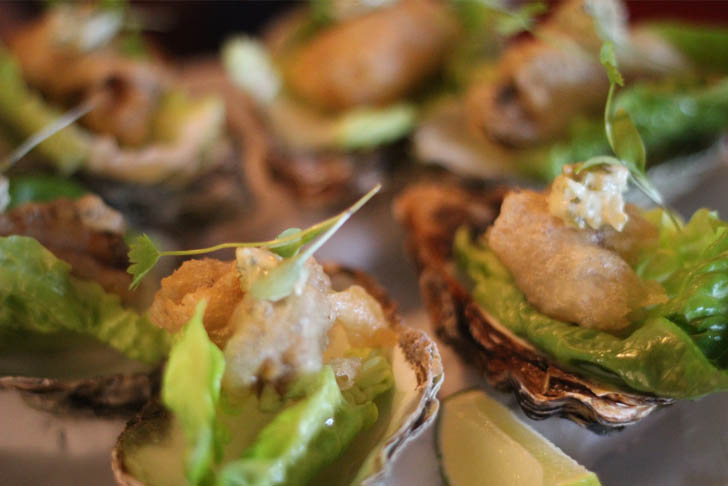 Tempura Oyster with Wasabi Tartar